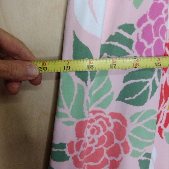 Cuddl Duds Flexwear Maxi Dress Pink Green Peach Purple Floral Medium Soft Lounge - Picture 15 of 15